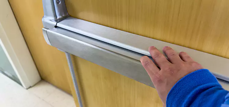 Installing a Push Bar on a Door Old Bridge